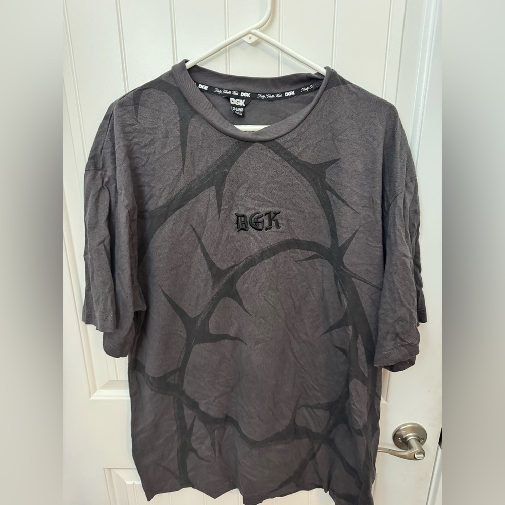 DGK Men's Charcoal Thorn Graphic Tee Mens XL #E